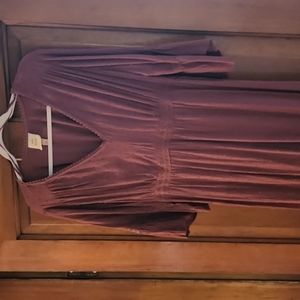 Knot Rose Dress XXL color mauve